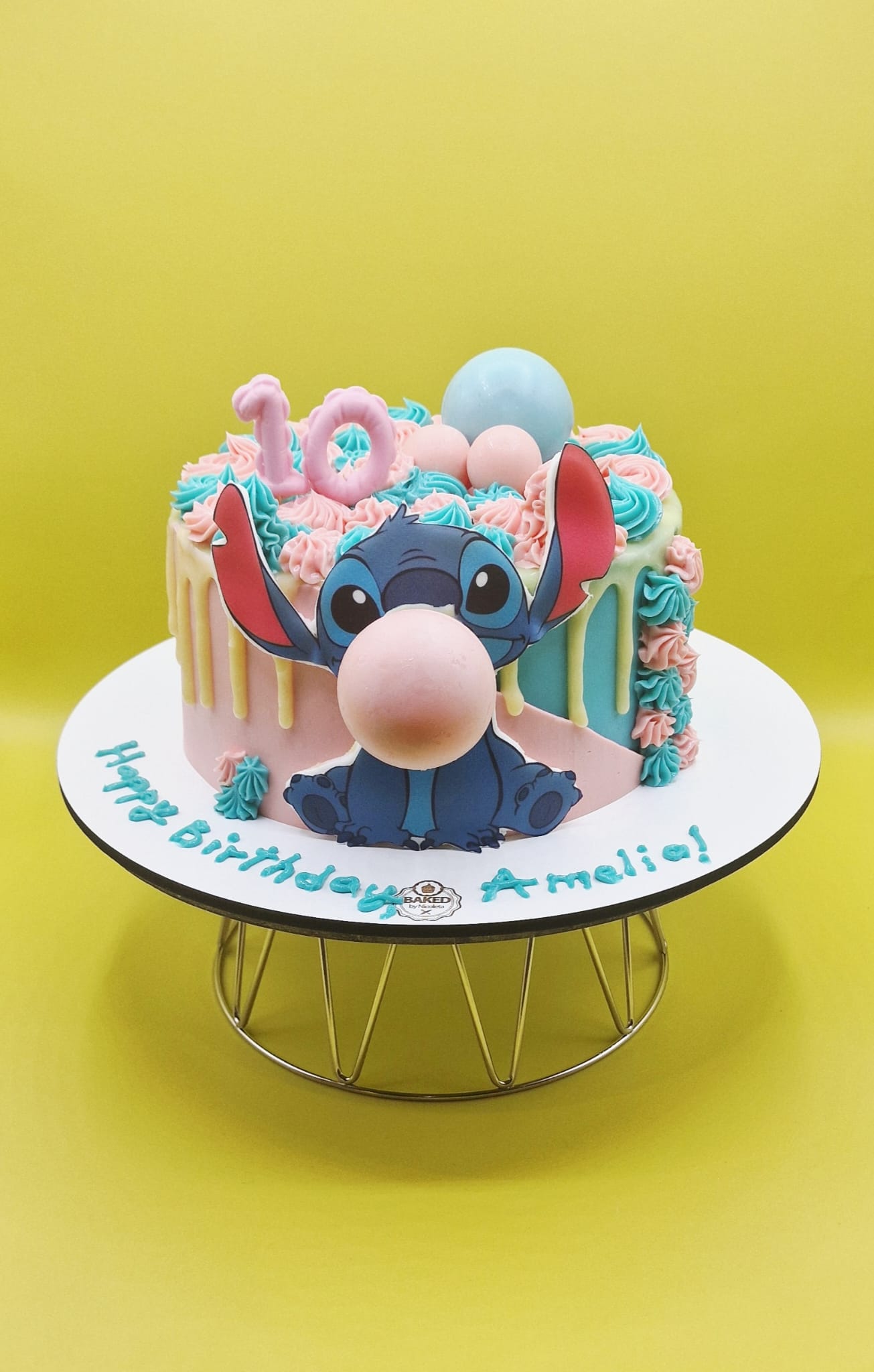 Bespoke custom celebration cake for Girls & Fairytales handcrafted by Nicoleta
